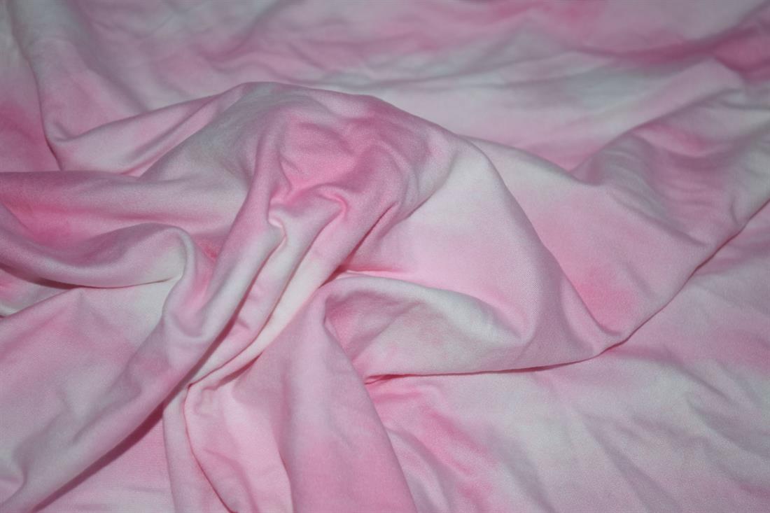 Pink & White Brushed Jersey