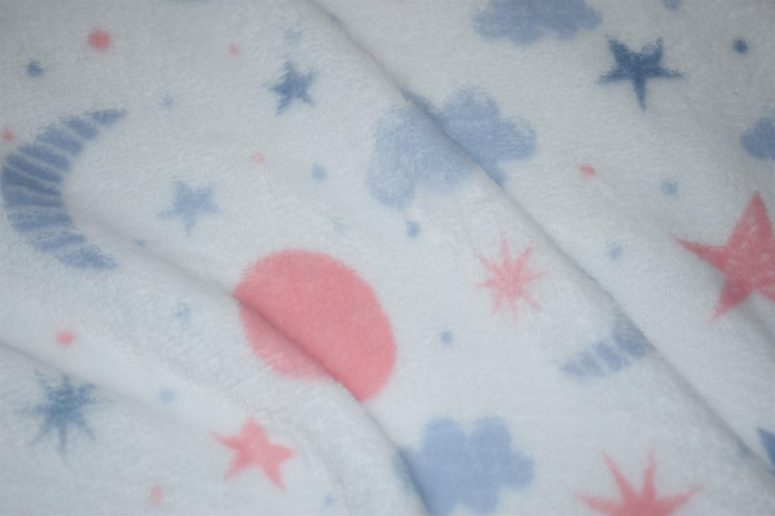 White Moon/Star/Clouds (Fleece)