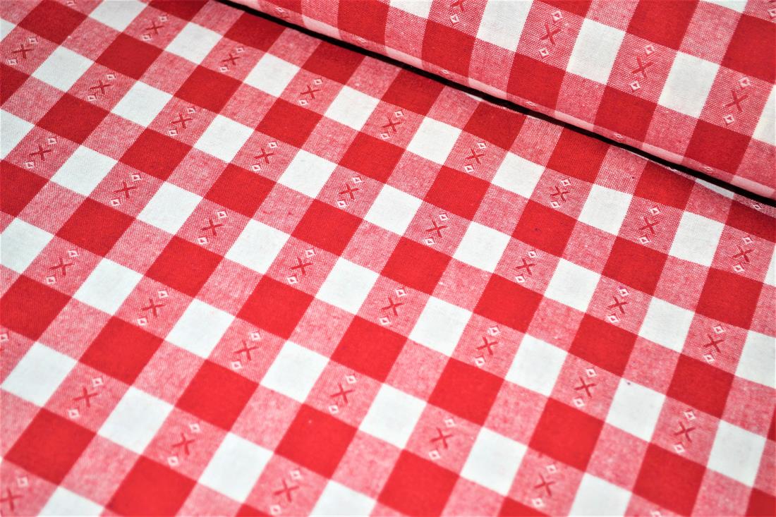 White & Red Tartans