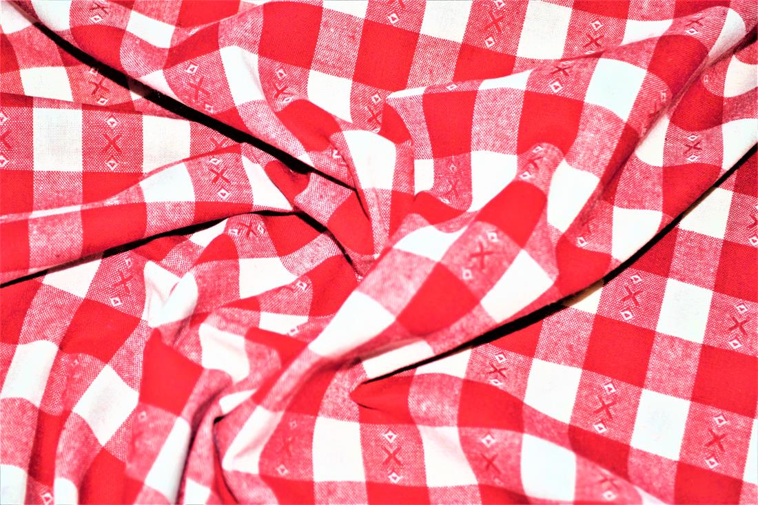 White & Red Tartans