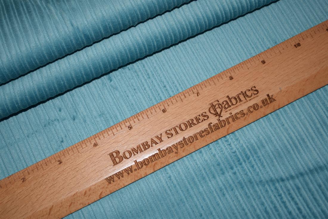 Light Turquoise Cotton Corduroy