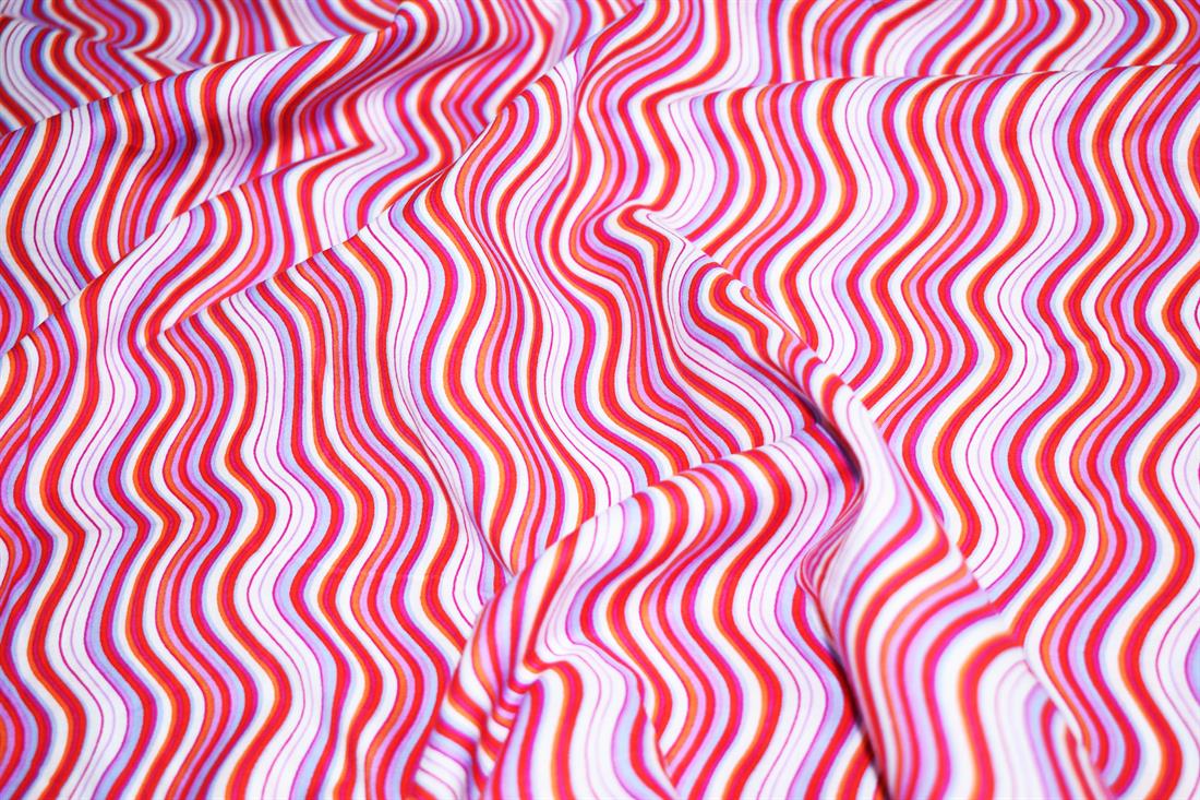 Red Cotton Lawn -ric-rack