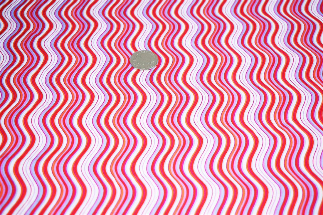 Red Cotton Lawn -ric-rack