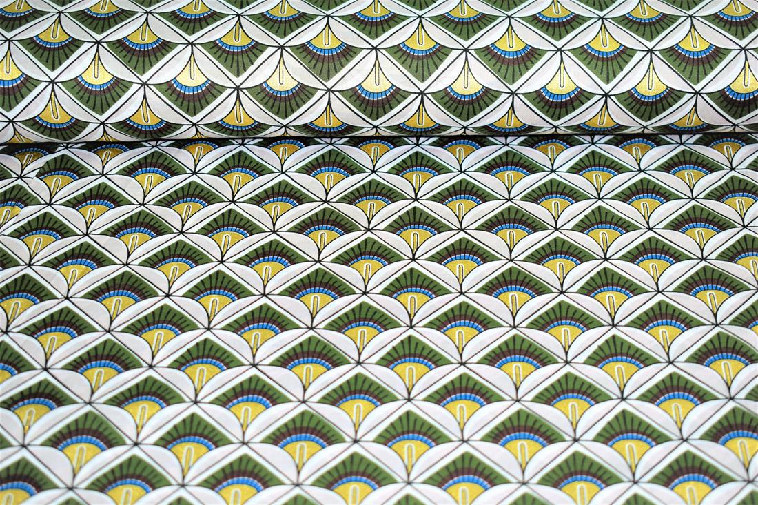 Black & Green Cotton Lawn