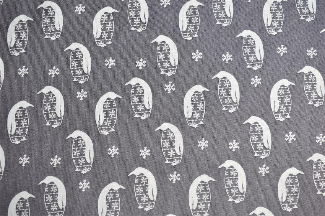 COL 1 Cotton Nordic Christmas - Grey