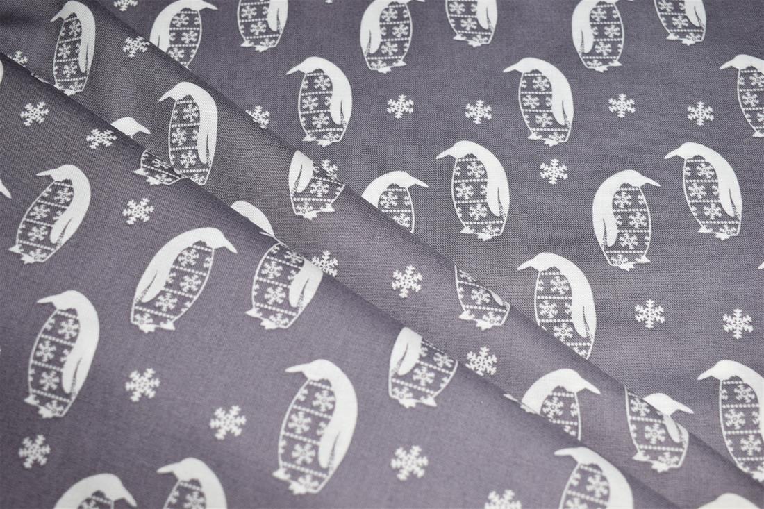 COL 1 Cotton Nordic Christmas - Grey