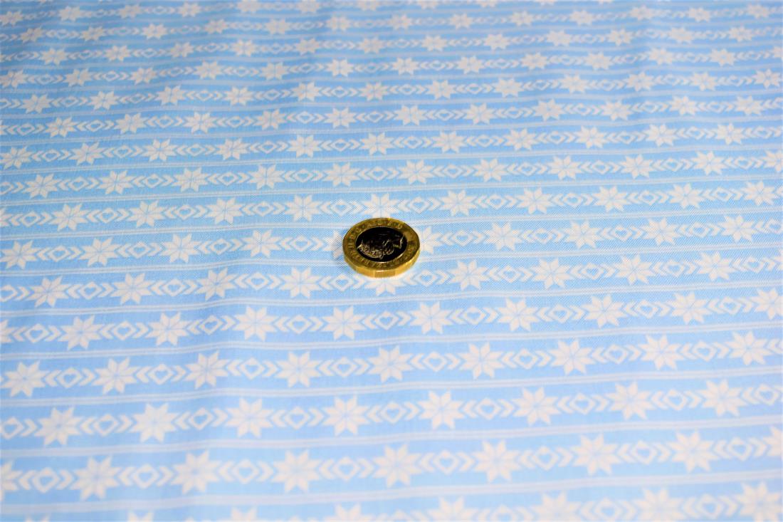 COL 2 Cotton Nordic Christmas - Blue-border