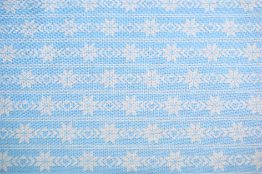 COL 2 Cotton Nordic Christmas - Blue-border