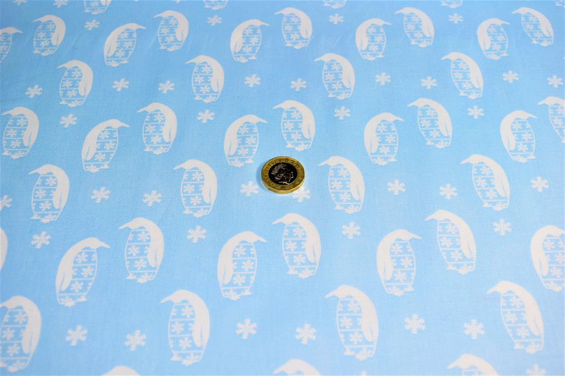 COL 1 Cotton Nordic Christmas - Blue
