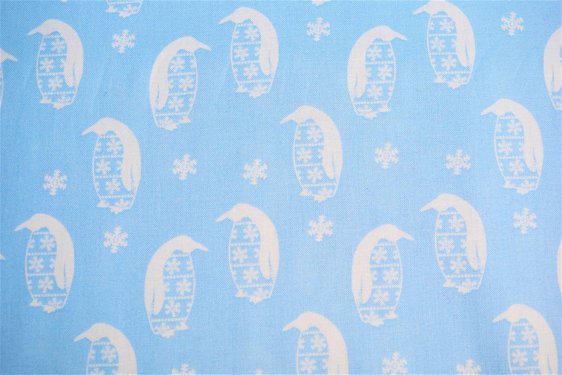 COL 1 Cotton Nordic Christmas - Blue