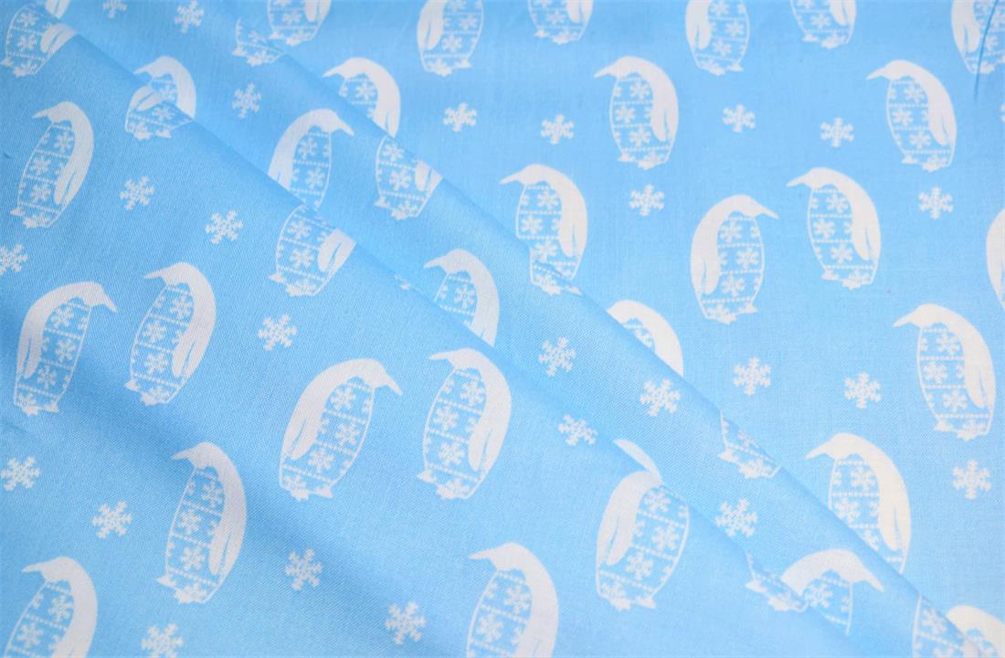 COL 1 Cotton Nordic Christmas - Blue