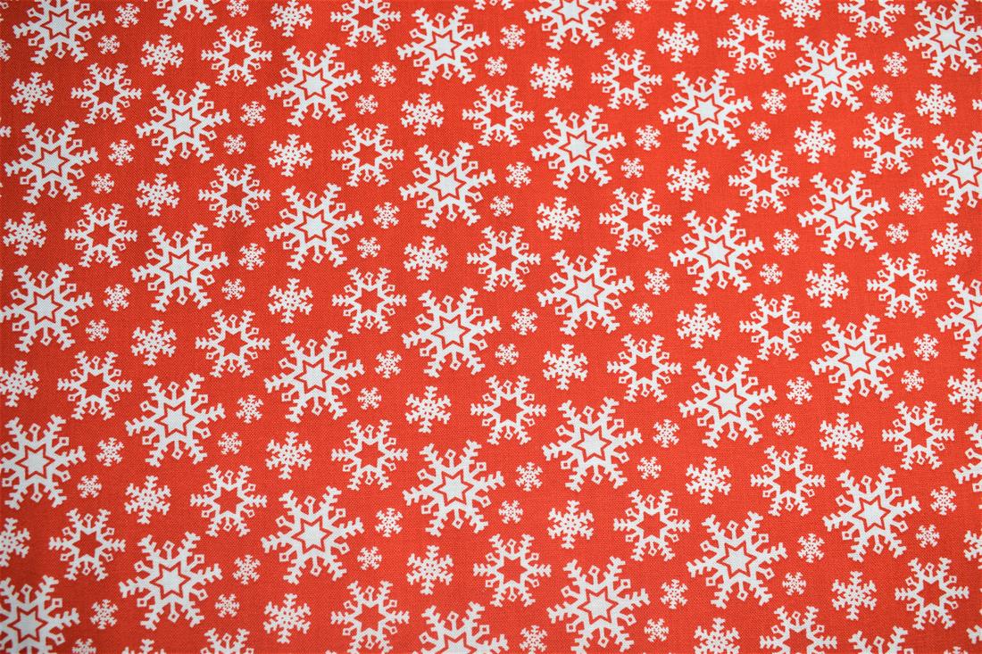 COL 1 Cotton Nordic Christmas Red