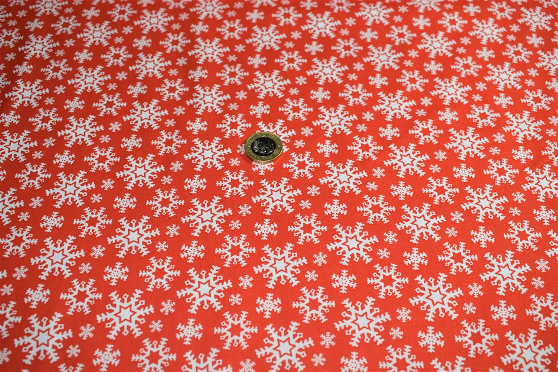 COL 1 Cotton Nordic Christmas Red