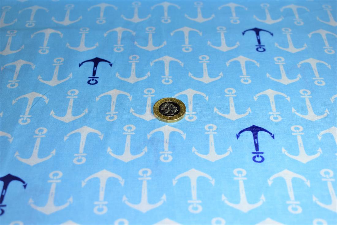 Blue Printed Cotton Fabrics