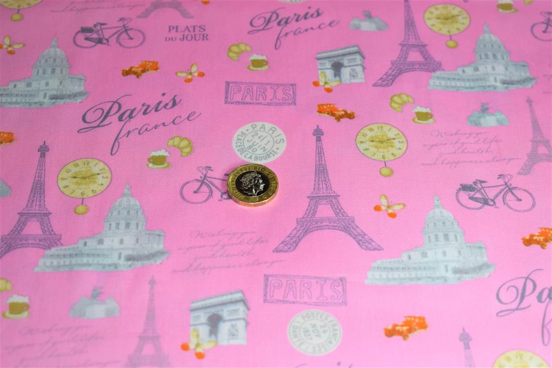 Pink Cotton Eiffel Tower