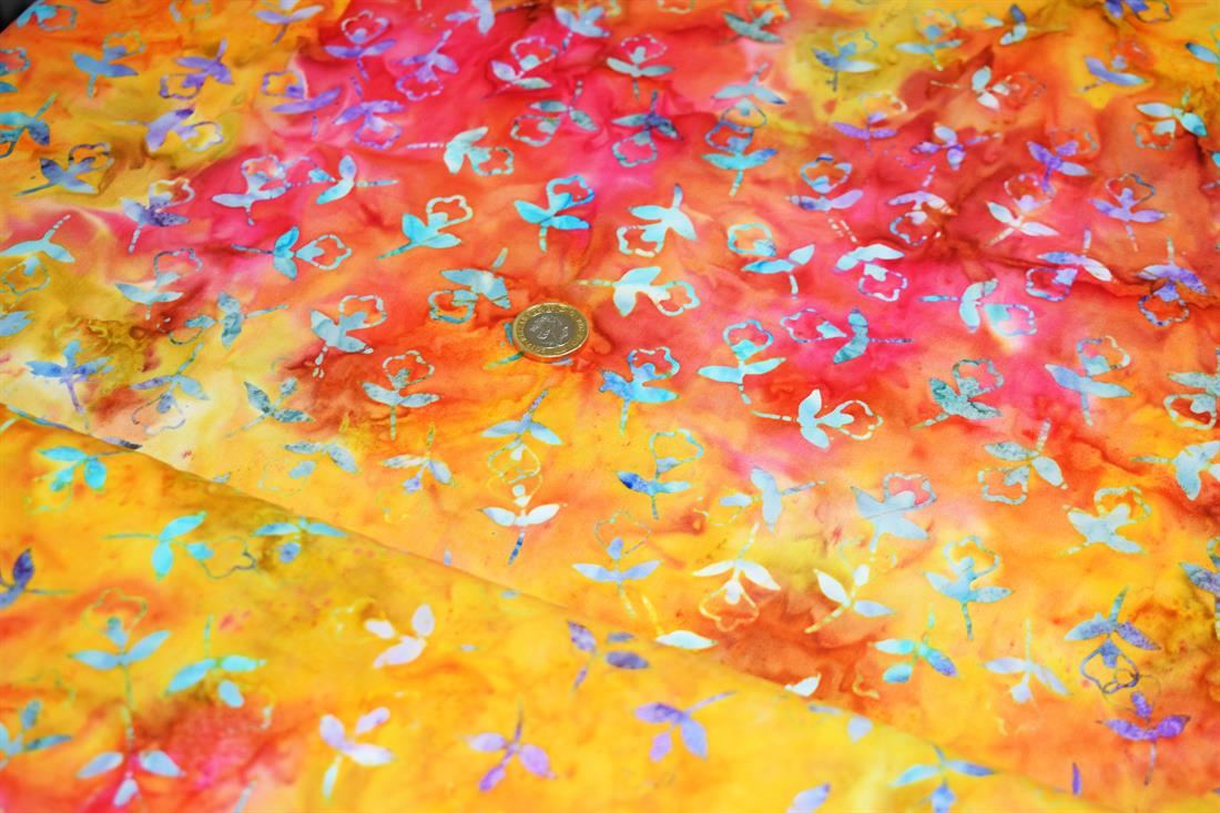 COL 4 Cotton Hand Printed Indonesian Bali Batik