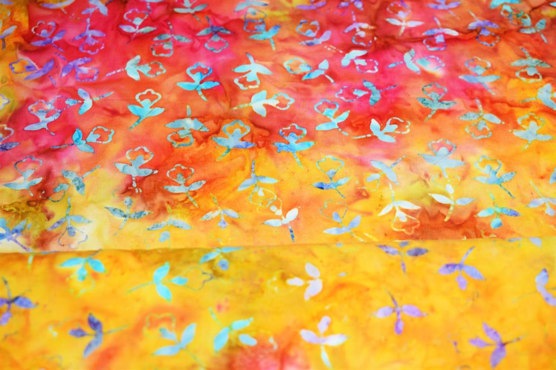 COL 4 Cotton Hand Printed Indonesian Bali Batik