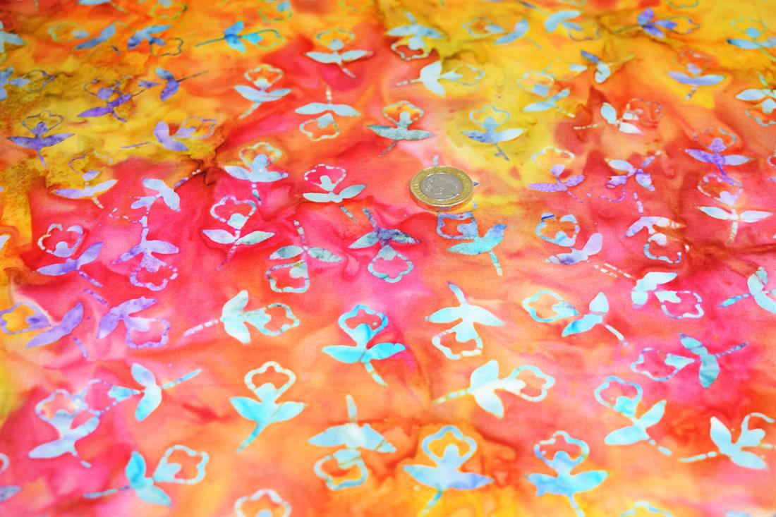 COL 4 Cotton Hand Printed Indonesian Bali Batik