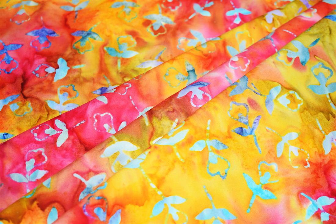 COL 4 Cotton Hand Printed Indonesian Bali Batik