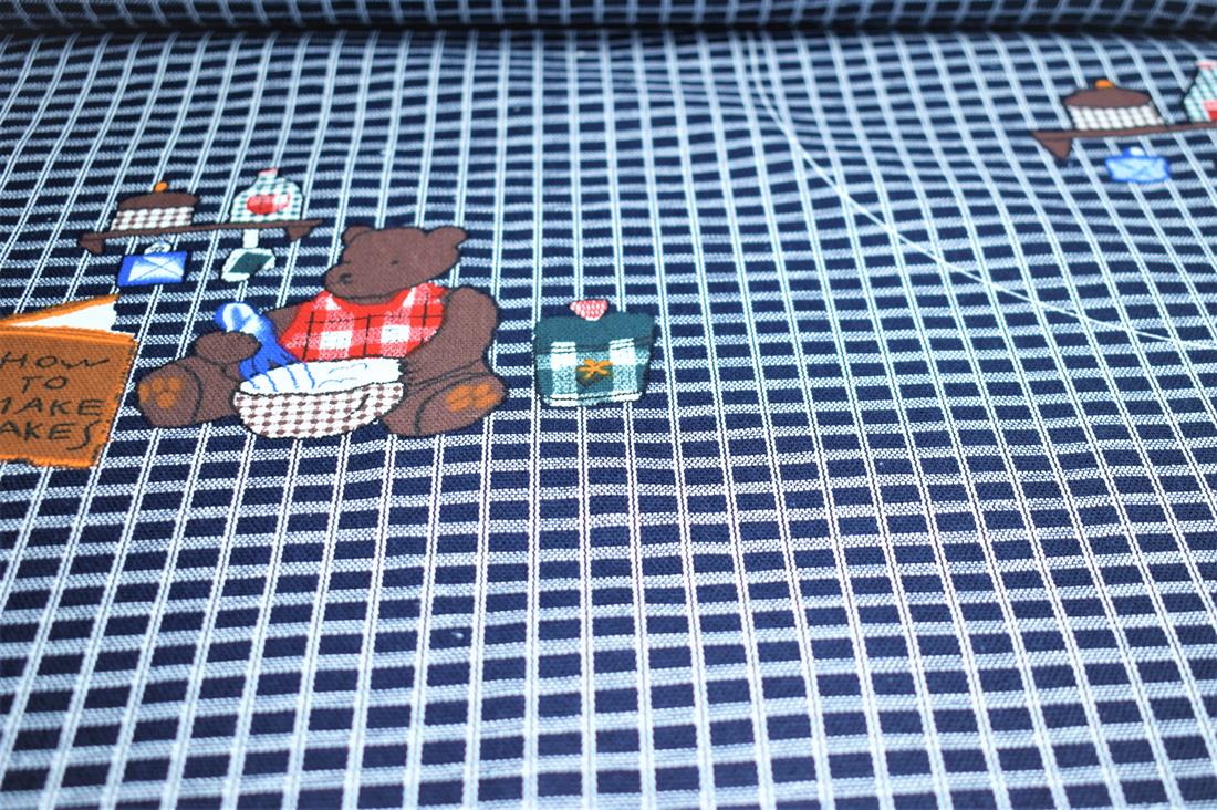 Blue Cotton Canvas Fabric
