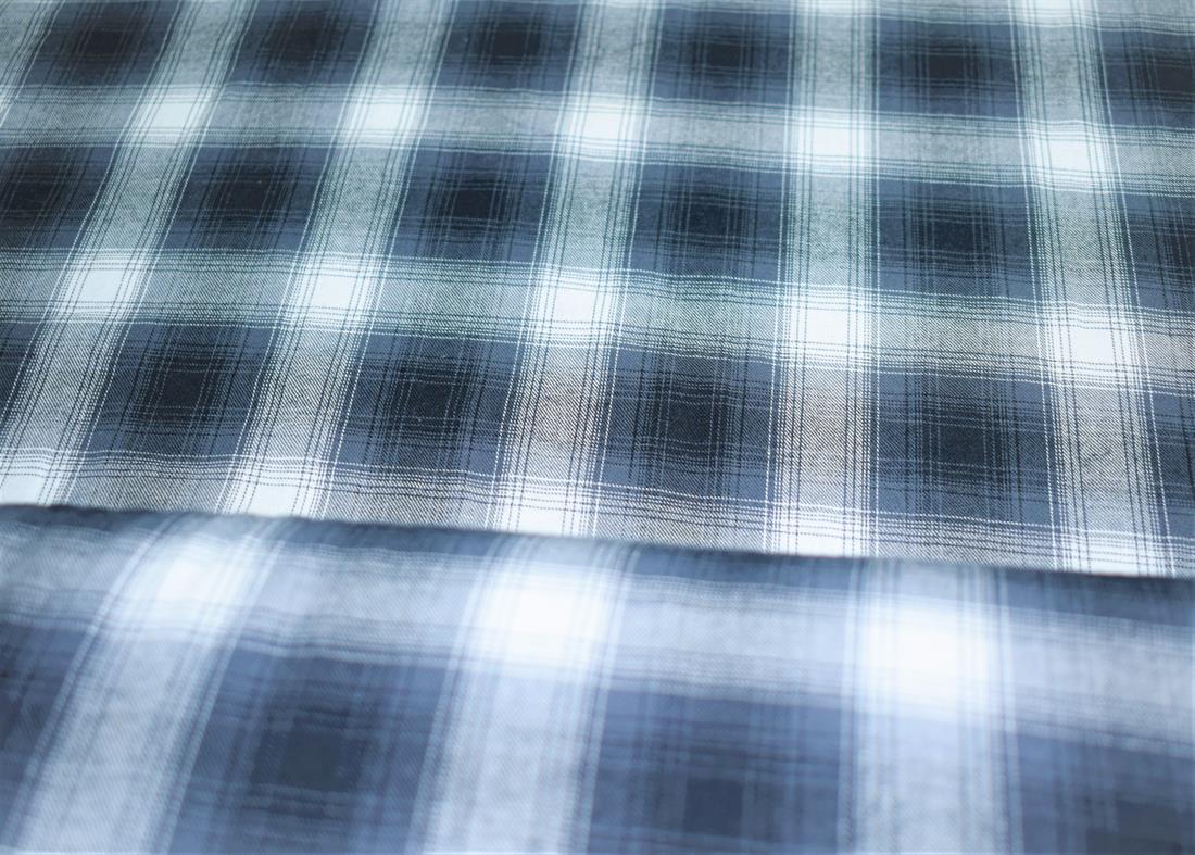 Cream & Black Ryan Tartan Winceyette -Flannel