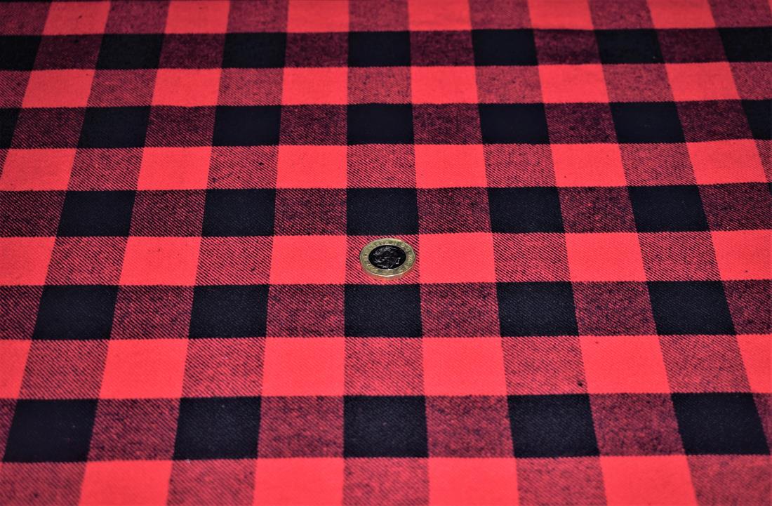 RED & Black Ryan Tartan Winceyette -Flannel