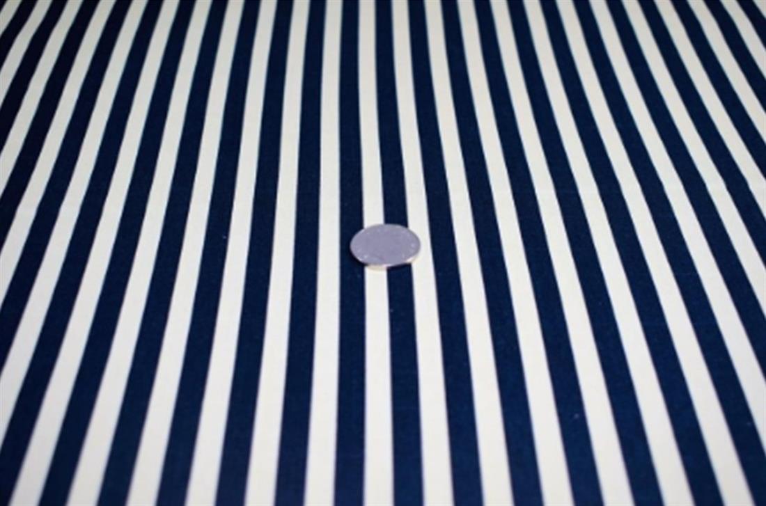 Navy-2 Cotton 9MM Canvas Ticking Print