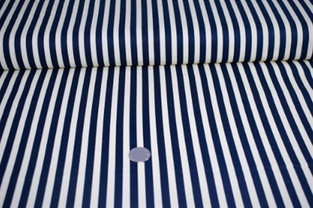 Navy-2 Cotton 9MM Canvas Ticking Print