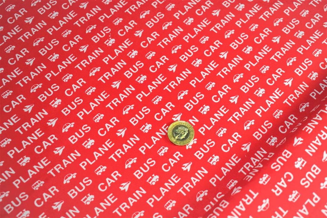 Red Printed Cotton Fabrics