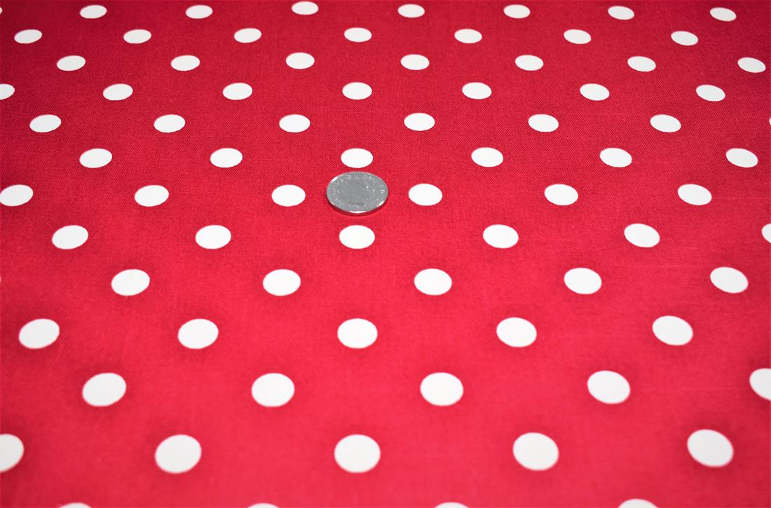 Maroon Cotton Spot Print Canvas