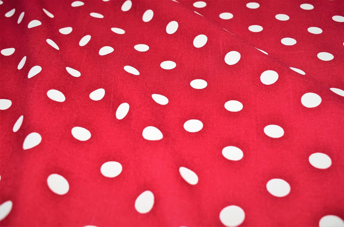 Maroon Cotton Spot Print Canvas