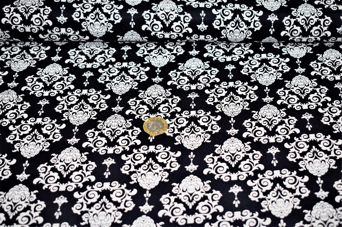 Black Luxury Light Print Cotton