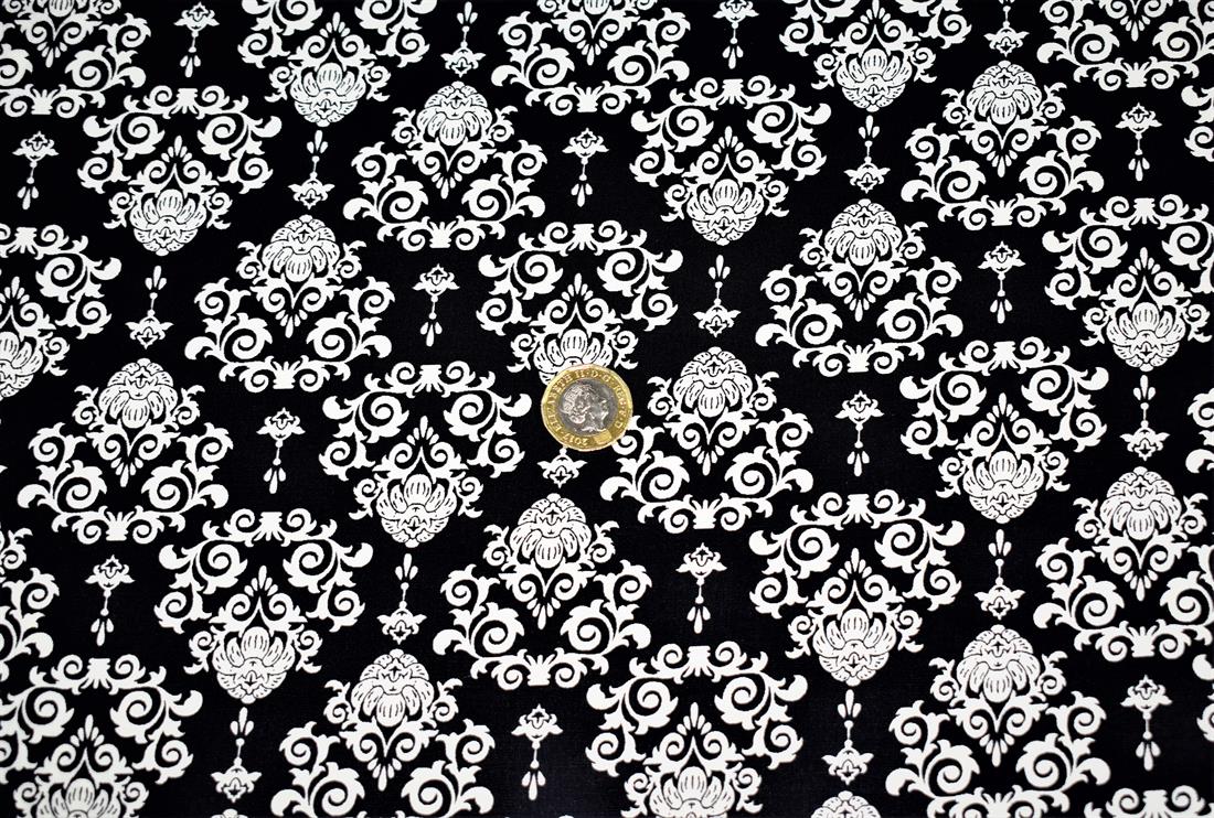 Black Luxury Light Print Cotton