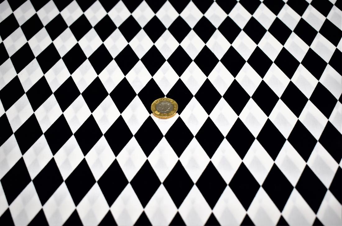 Black & White Geometry Print Cotton