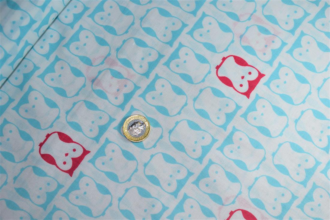Sky Blue Cotton Fabric for Headbands