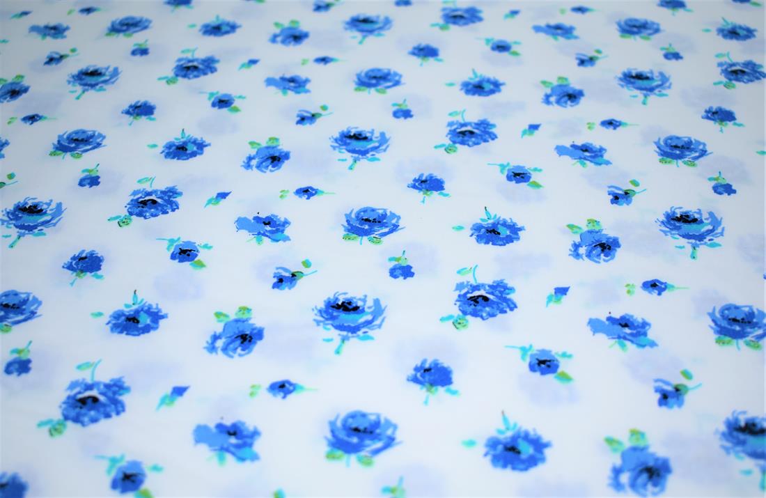 Blue Cotton Fabric for Headbands