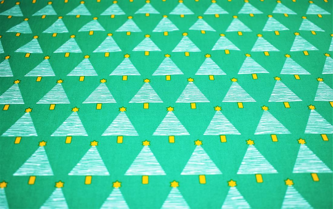 Green Cotton Christmas Topper