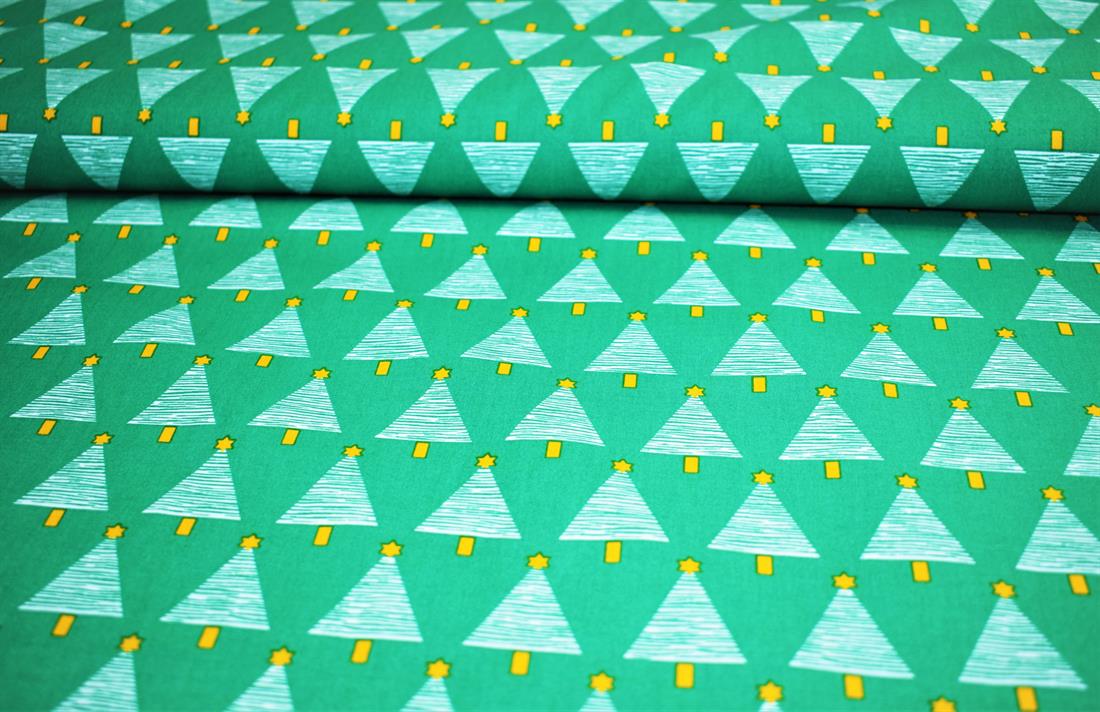 Green Cotton Christmas Topper