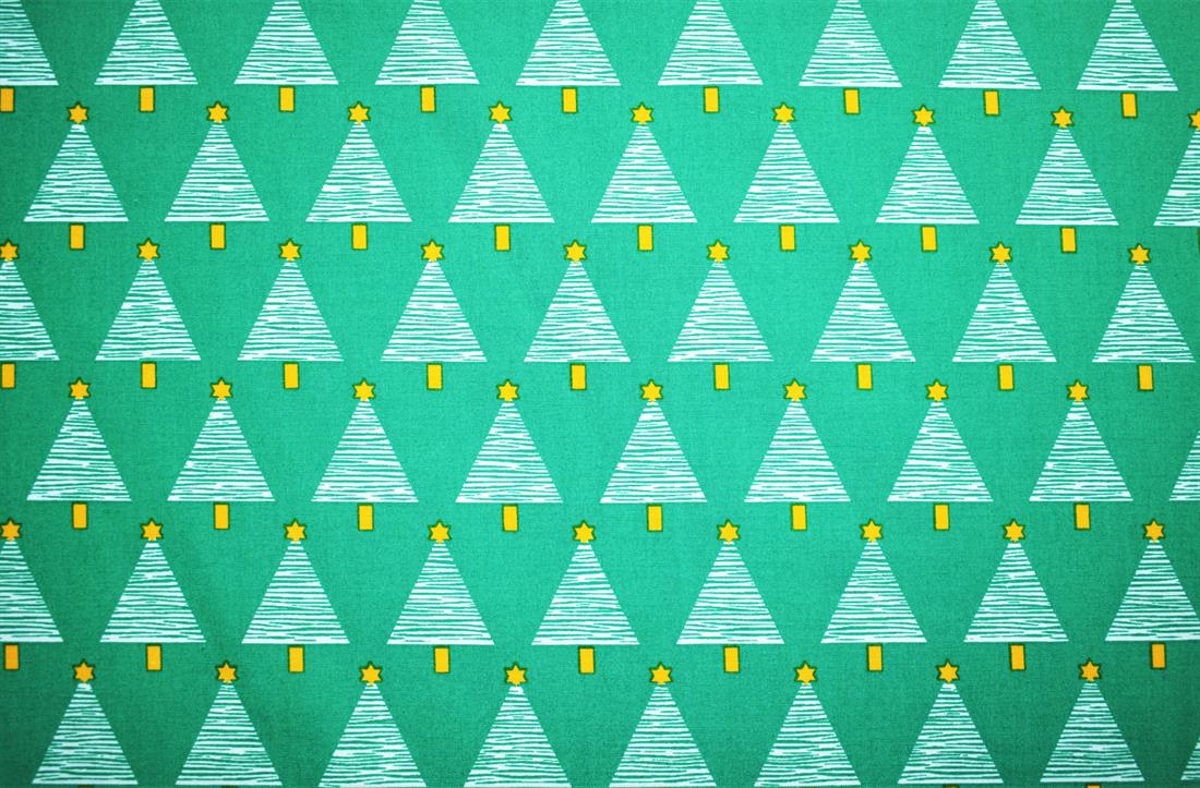 Green Cotton Christmas Topper