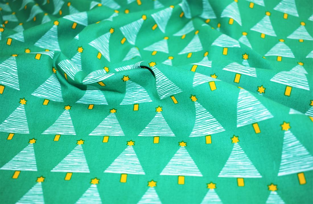 Green Cotton Christmas Topper