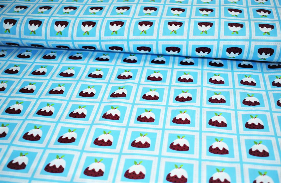 Blue Printed Cotton Fabrics