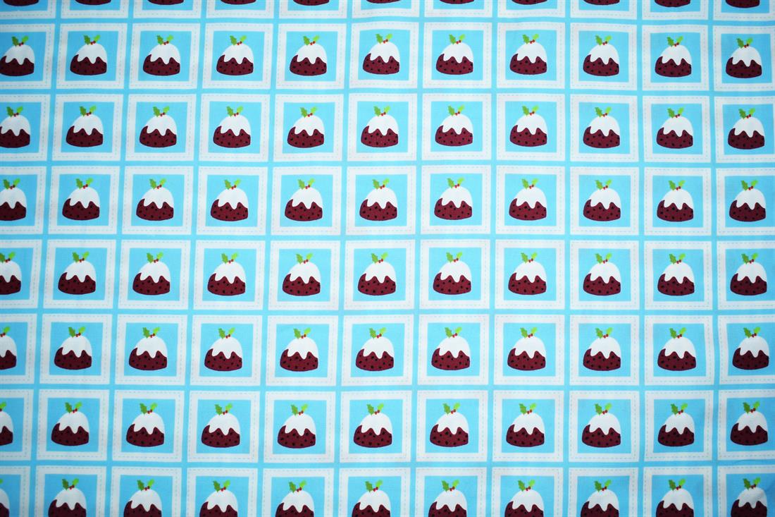 Blue Printed Cotton Fabrics