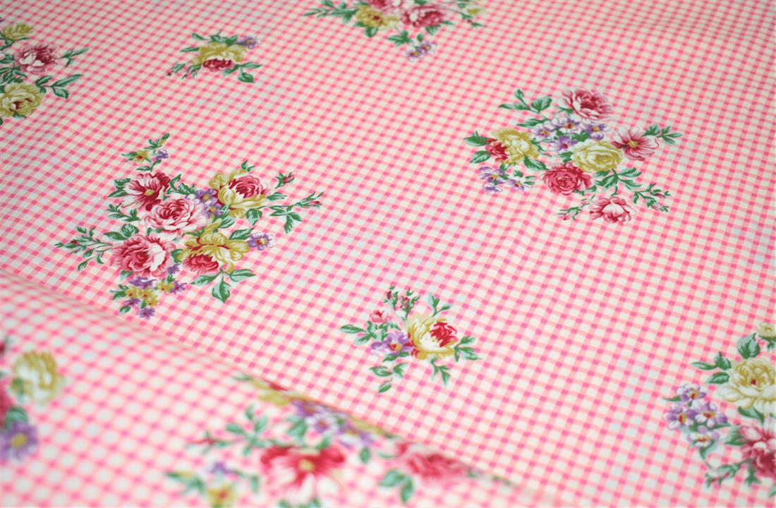 Pink Printed Cotton Fabrics