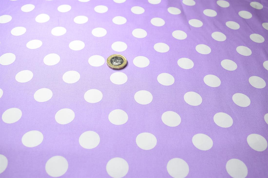 Purple Cotton Large Spot