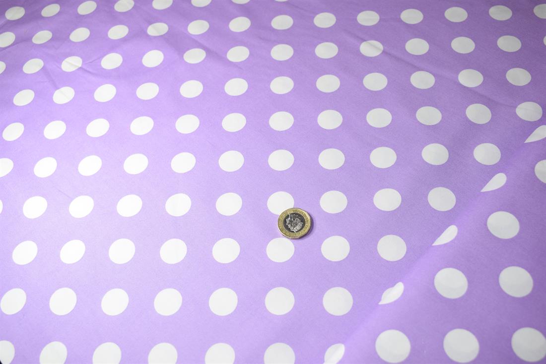 Purple Cotton Large Spot