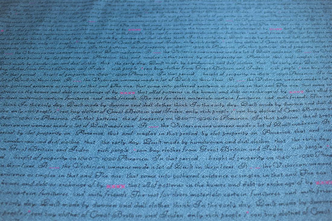 Blue Printed Cotton Fabrics