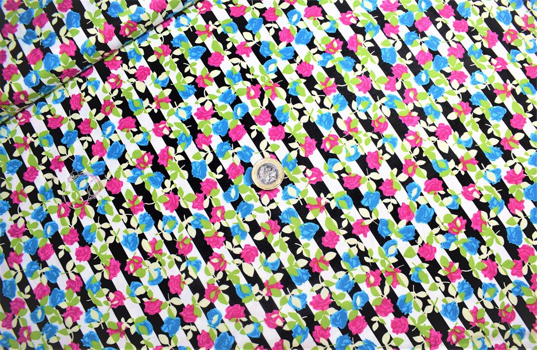 Black & Blue Cotton Clearance Cottons