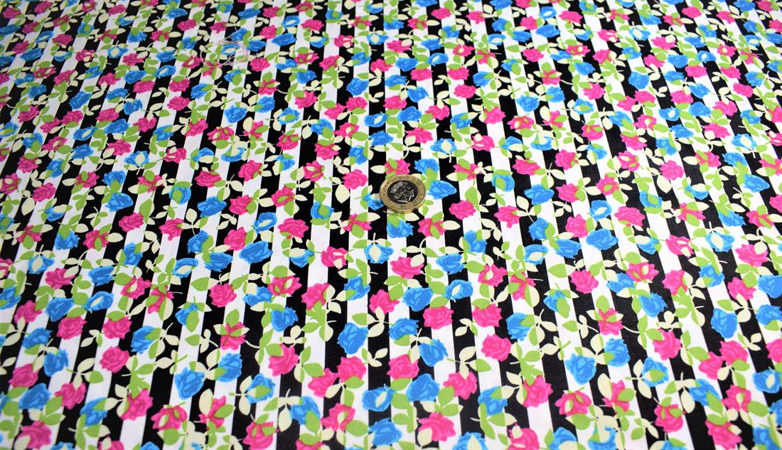 Black & Blue Cotton Clearance Cottons