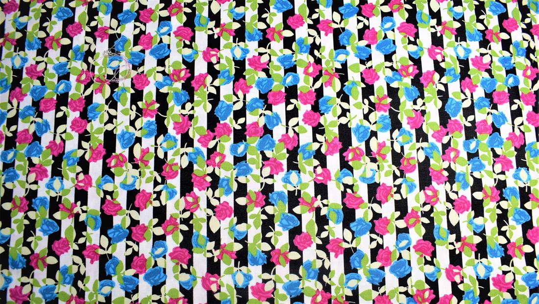 Black & Blue Cotton Clearance Cottons