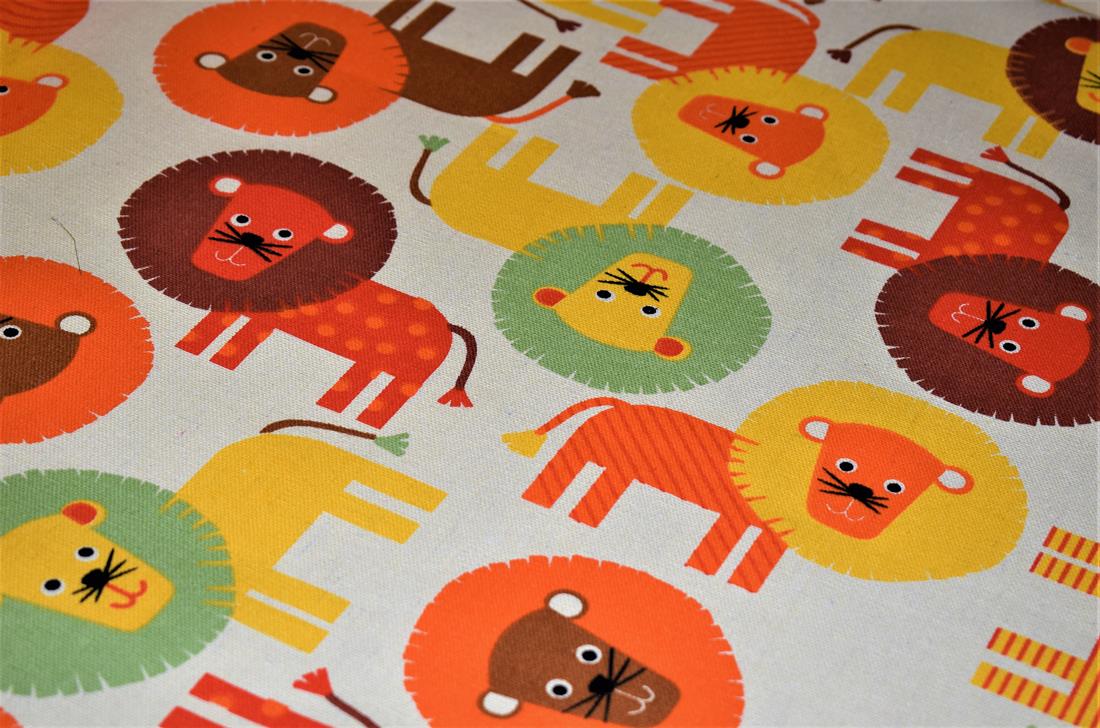 Beige Cotton Fluffy Lion